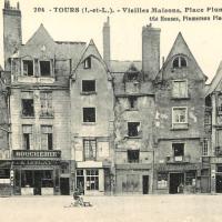 Vieilles maisons, place Plumereau CPA