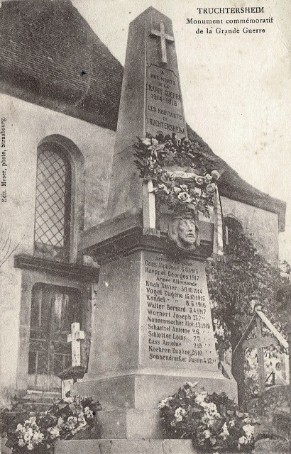 Truchtersheim 67 le monument aux morts cpa