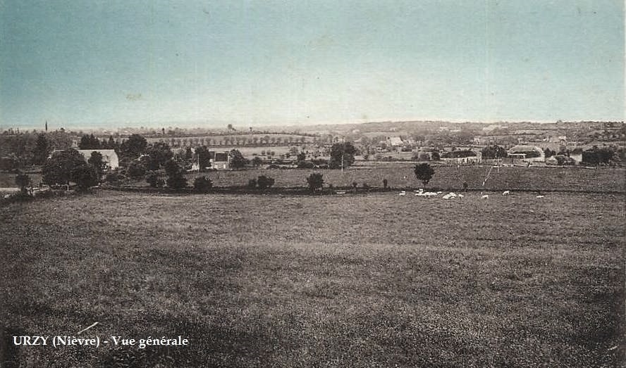 Urzy (Nièvre) Vue générale CPA