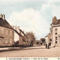 La rue de la Gare CPA