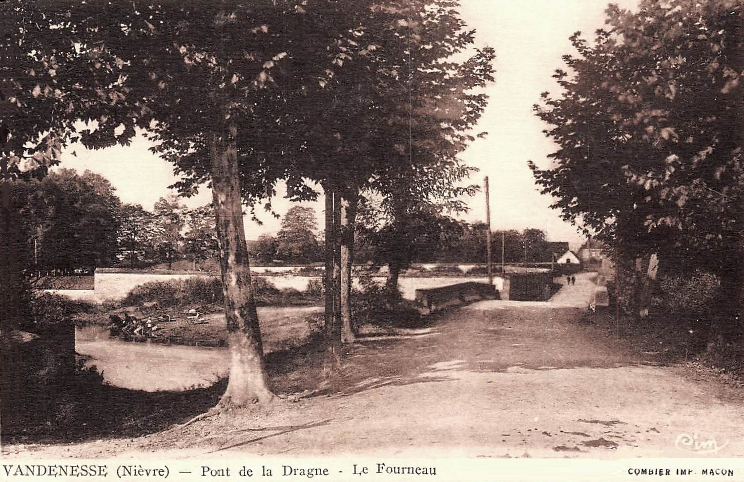Vandenesse (Nièvre) Le Fourneau, le pont CPA