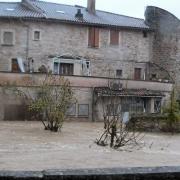 Versols-et-Lapeyre (Aveyron) La Sorgues en crue en 2014