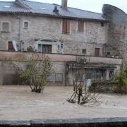 La Sorgues en crue en 2014