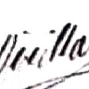 Vieillard Louis Appolonie (1834/1894), sa signature en 1861