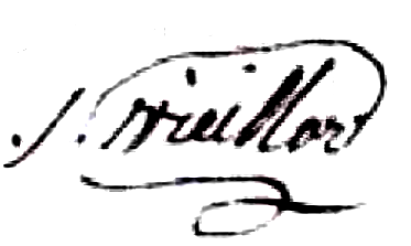 Vieillard Michel Archange (1766/1839), sa signature en 1830