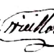 Vieillard Michel Archange (1766/1839), sa signature en 1830