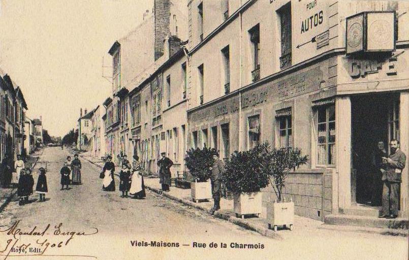 Vieils-Maisons (Aisne) CPA rue de la Charmois