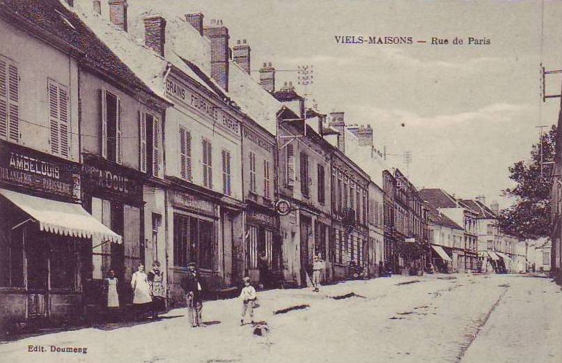 Vieils-Maisons (Aisne) CPA rue de Paris