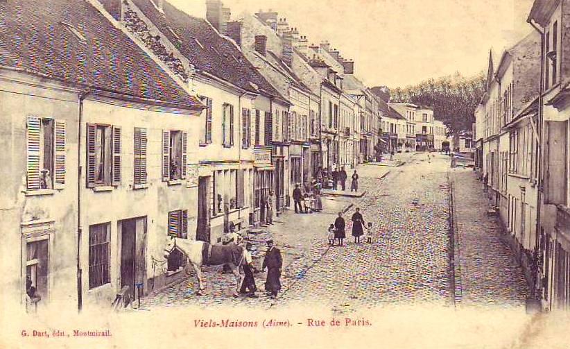 Vieils-Maisons (Aisne) CPA rue de Paris