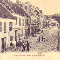 Vieils-Maisons (Aisne) CPA rue de Paris