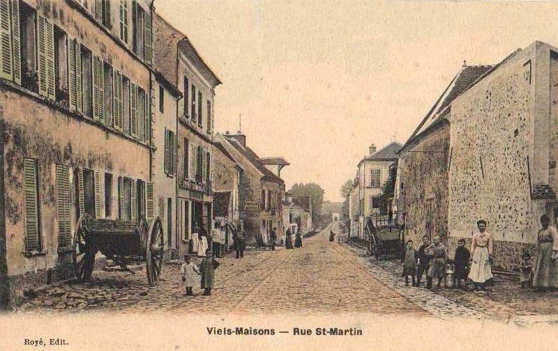 Vieils-Maisons (Aisne) CPA rue Saint Martin