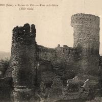 Ruines du château-fort de La Bâtie en 1905