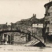 Vienne (Isère) Le vieux pont sur la Gère CPA