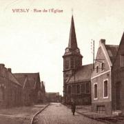 Viesly 59 la rue de l eglise cpa