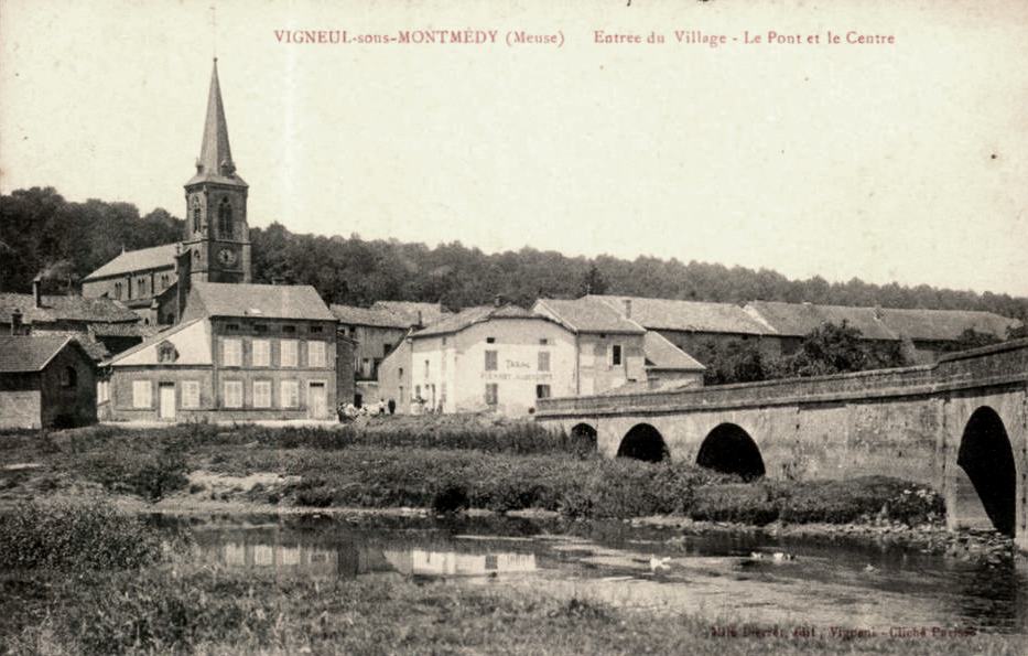 Vigneul-sous-Montmédy (Meuse) Le pont CPA