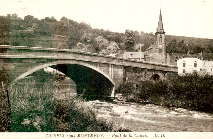 Vigneul-sous-Montmédy (Meuse) Le pont CPA