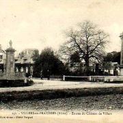 Villers-en-Prayères (Aisne) CPA l'entrée du château