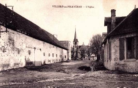 Villers-en-Prayères (Aisne) CPA l'église Saint-Médard