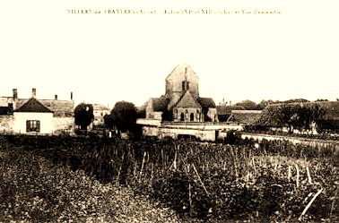 Villers-en-Prayères (Aisne) CPA l'église Saint-Médard