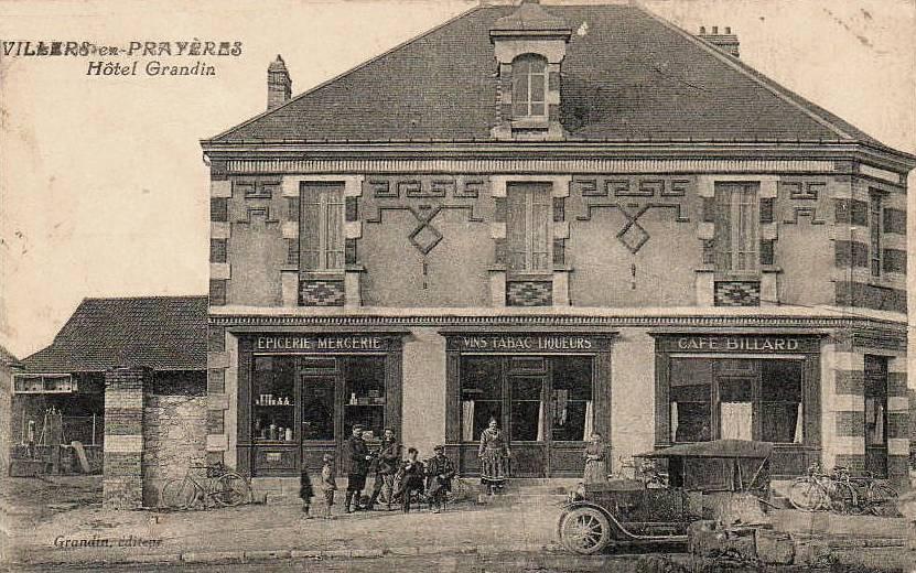 Villers-en-Prayères (Aisne) CPA l'hôtel Grandin