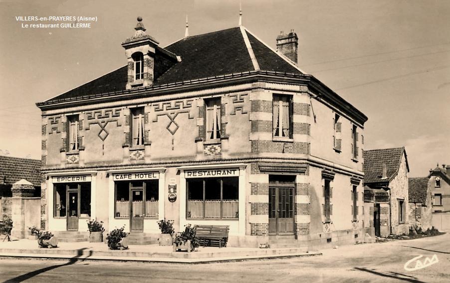 Villers-en-Prayères (Aisne) CPA le restaurant Guillerme