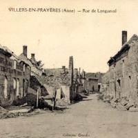 Villers-en-Prayères (Aisne) CPA la rue de Longueval