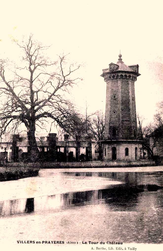 Villers-en-Prayères (Aisne) CPA la tour du château