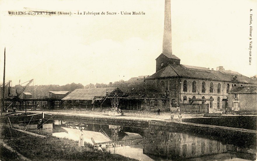 Villers-en-Prayères (Aisne) CPA l'usine de sucre