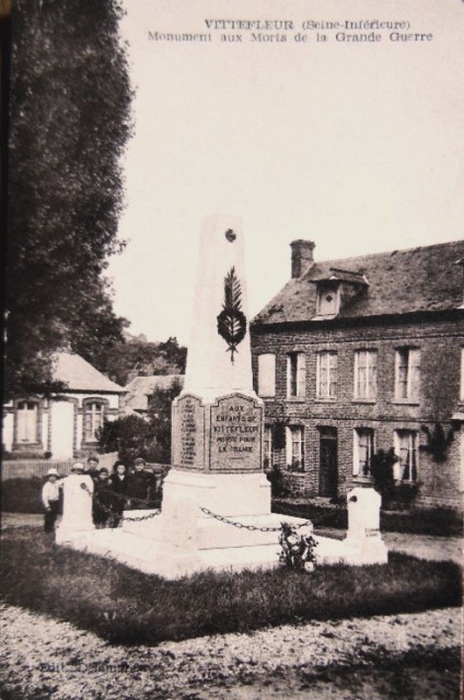 Vittefleur seine maritime monument aux morts cpa