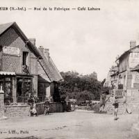 Vittefleur seine maritime rue de la fabrique cafe cpa