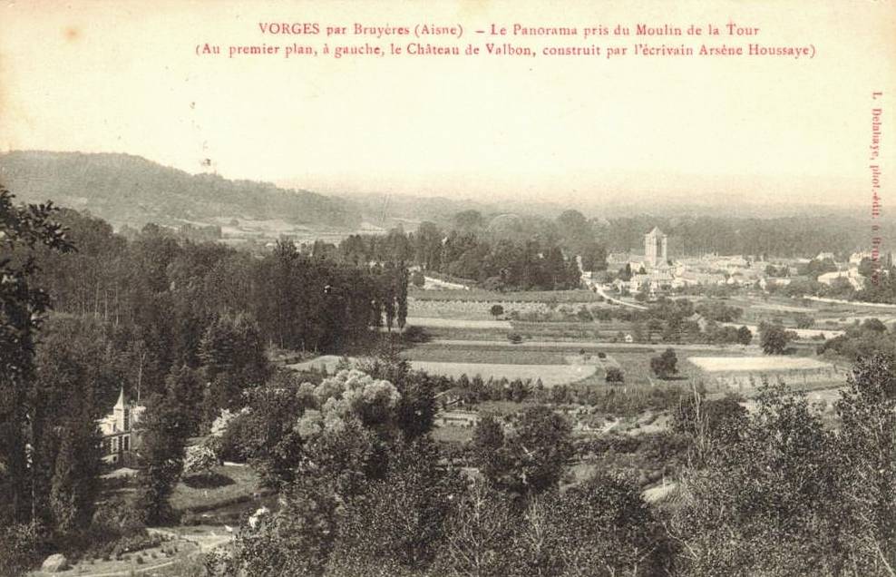 Vorges (Aisne) CPA Vue sur le château de Valbon