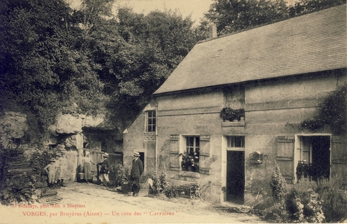 Vorges (Aisne) CPA Un coin des Carrières