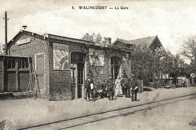 Walincourt selvigny 59 la gare cpa