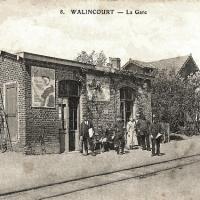 Walincourt selvigny 59 la gare cpa