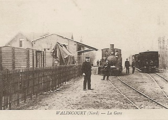 Walincourt selvigny 59 la gare cpa