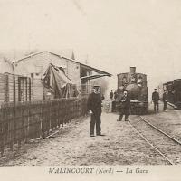 Walincourt selvigny 59 la gare cpa