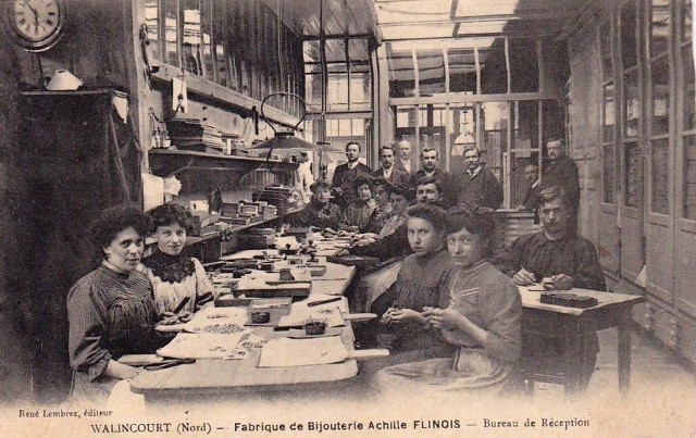 Walincourt selvigny 59 walincourt la fabrique de bijouterie achille flinois cpa