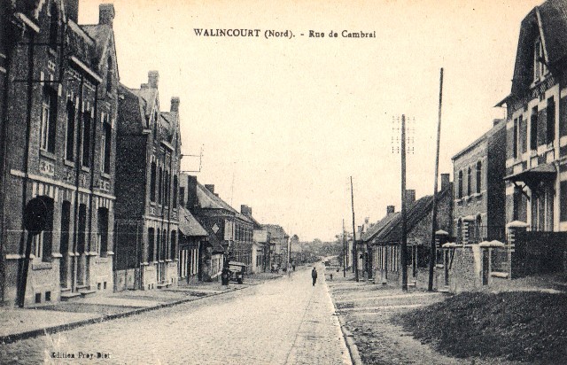 Walincourt selvigny 59 walincourt la rue de cambrai cpa