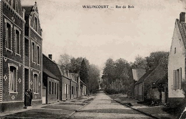 Walincourt selvigny 59 walincourt la rue du bois cpa
