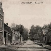 Walincourt selvigny 59 walincourt la rue du bois cpa