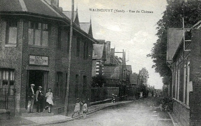 Walincourt selvigny 59 walincourt la rue du chateau cpa