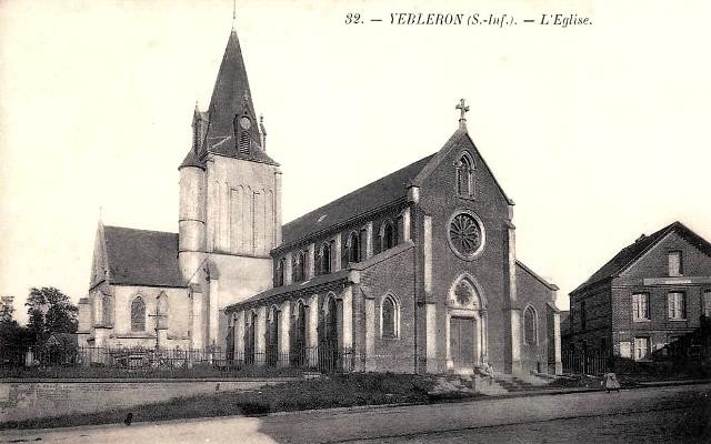 Yebleron seine maritime eglise saint leger cpa