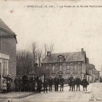 Ypreville biville seine maritime bureau de poste cpa