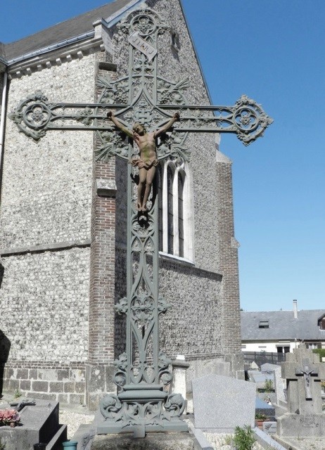 Ypreville biville seine maritime croix de cimetiere