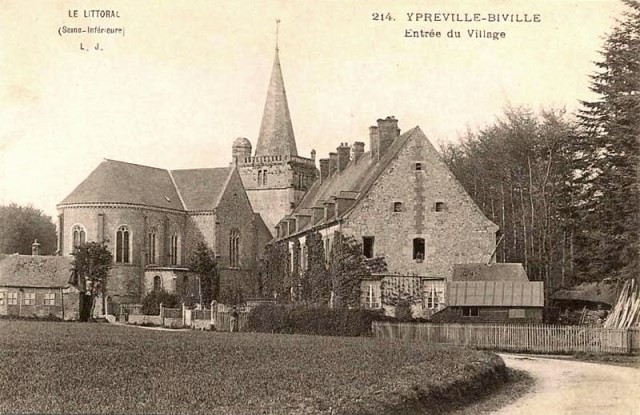 Ypreville biville seine maritime eglise saint michel cpa