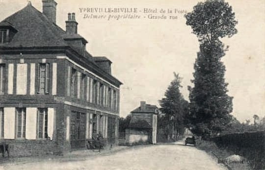 Ypreville biville seine maritime hotel de la poste cpa