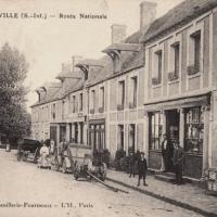 Ypreville biville seine maritime route nationale cpa