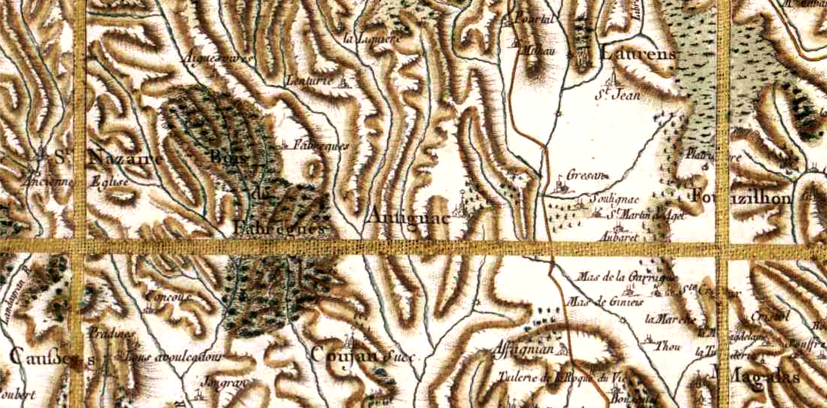 Autignac herault cassini