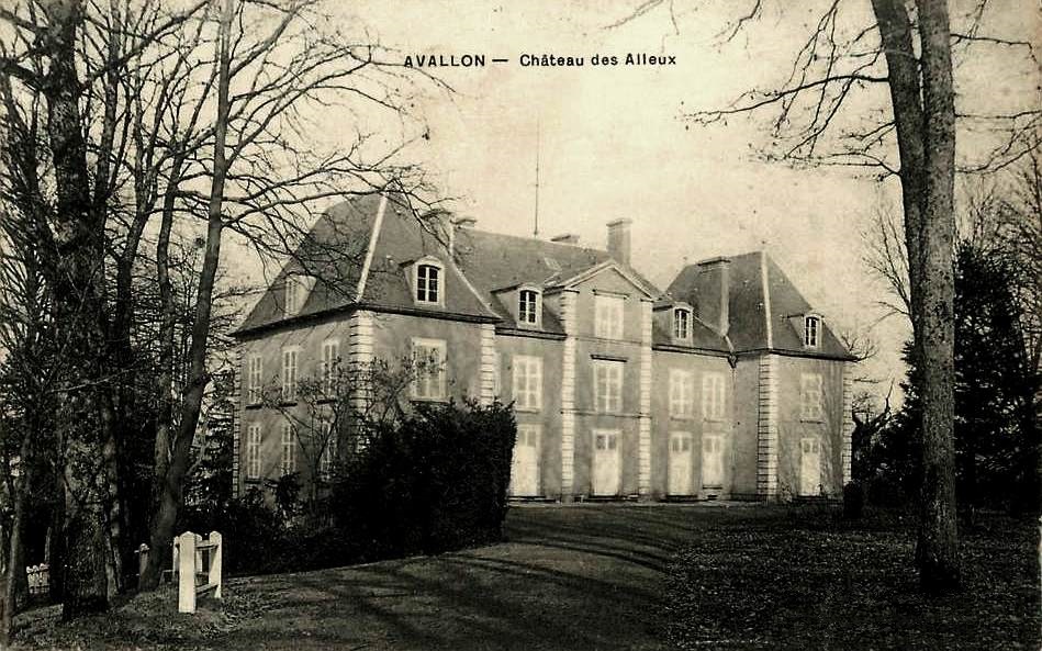 Avallon 89 le chateau des alleux cpa