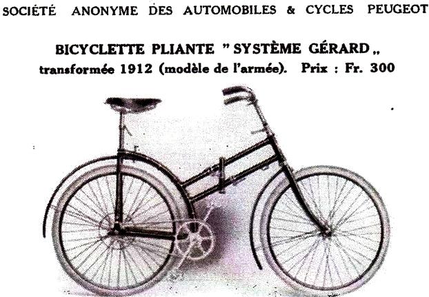 Bicyclette systeme gerard